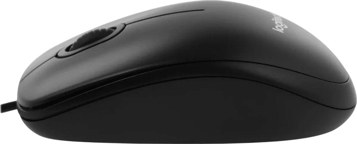 Мышь проводная Logitech B100 Black (910-006605***); USB; оптический; 800 dpi; 3 кнопки; колесо прокрутки; чёрный