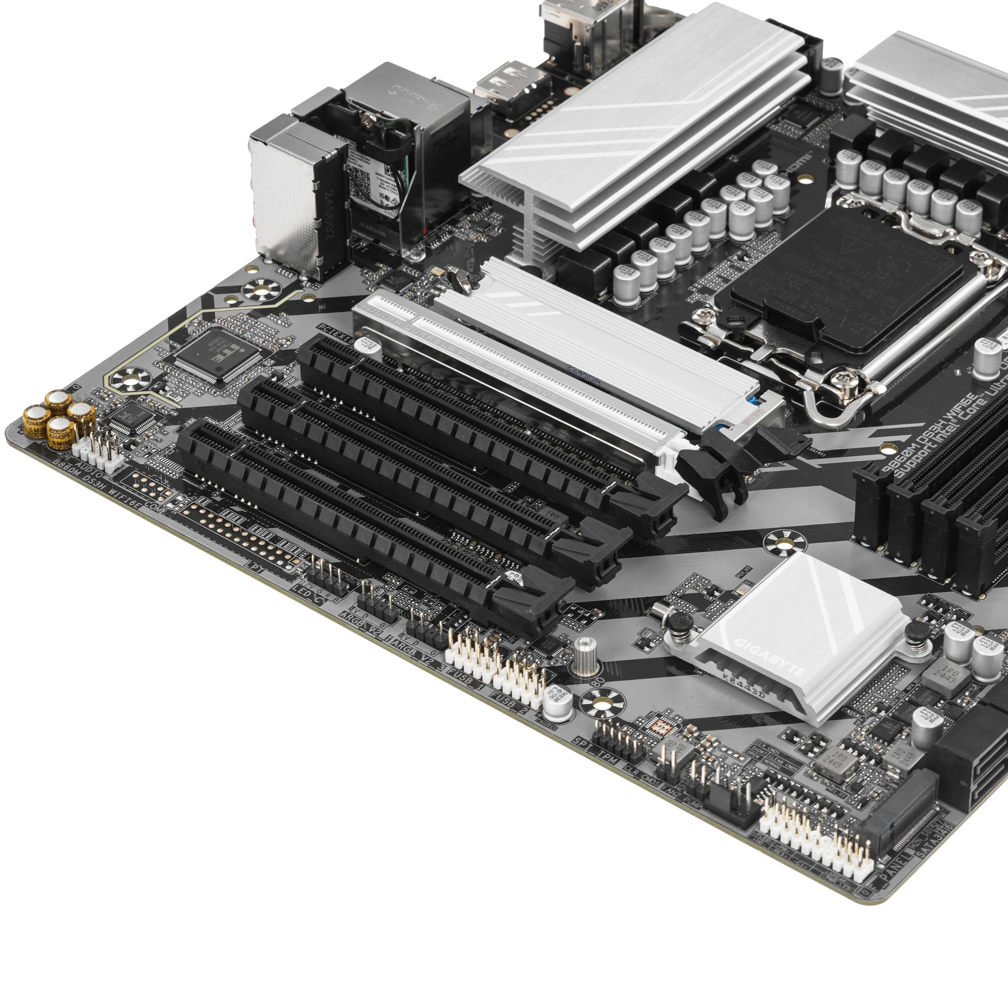 Материнская плата Gigabyte B860M DS3H; Socket 1851; mATX; Intel B860; 4хDDR5(9066); 3xPCI-E x16; 1xHDMI; 2xDP; 4(SATA 6Gb/s); Audio 8 ch; 2,5 GbE