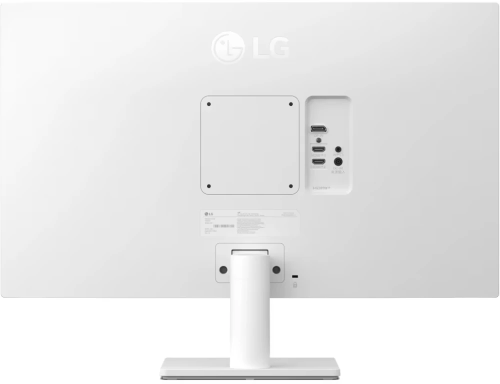 Монитор 27" LG 27US500-W (27US500-W.ARUZ); WLED; 16:9; IPS; 3840x2160; 60 Гц; 178°/178°; 300 кд/м²; 5 мс; 1 000:1; 2xHDMI; 1xDP; белый+чёрный