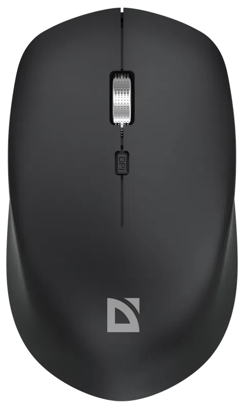 Мышь беспроводная Defender Velvet MB-406 Black (52406); BT/2.4 Ггц; оптический; 800 - 1600 dpi; 4 кнопки; колесо-кнопка; аккумулятор 500 мА·ч; чёрный