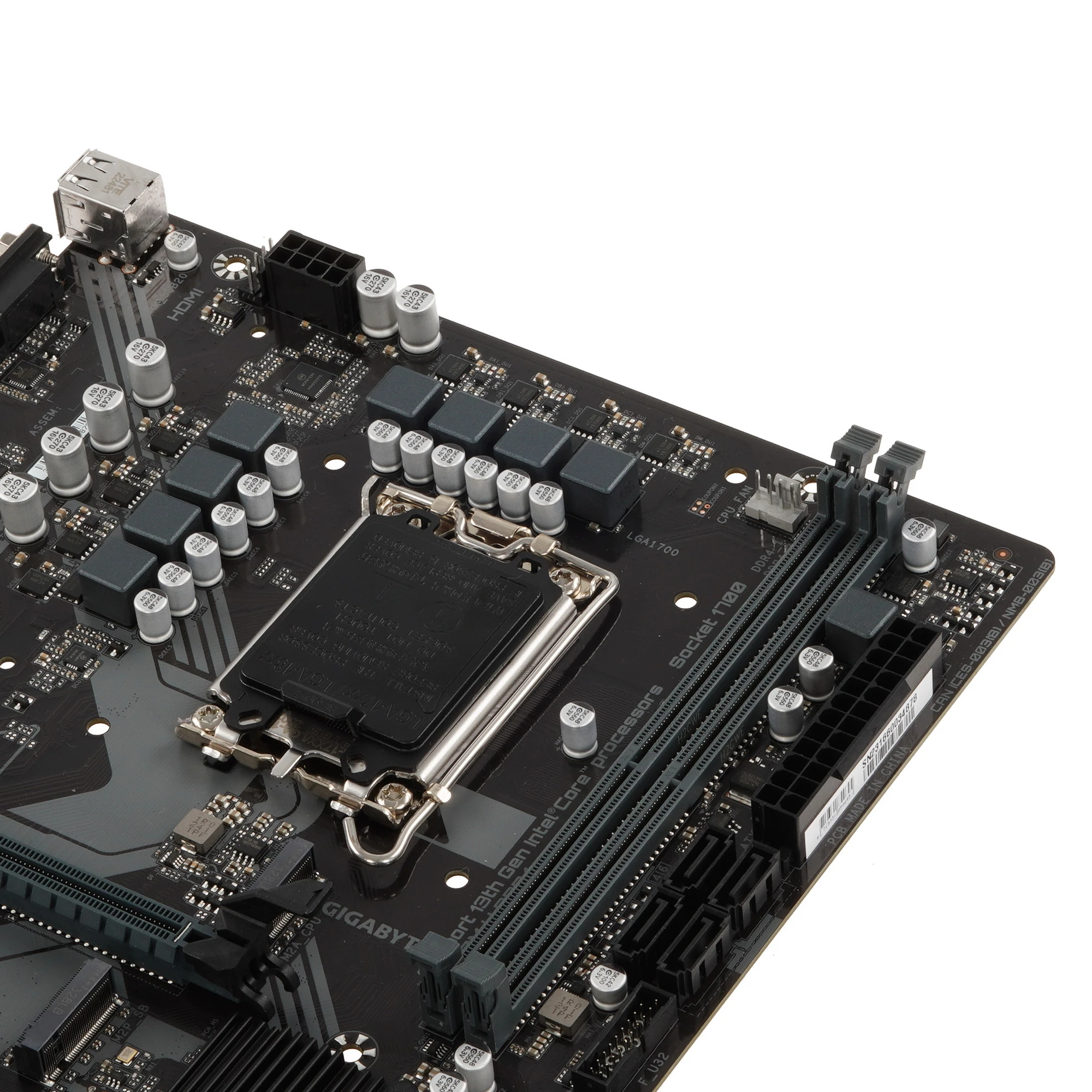 Материнская плата Gigabyte B760M H DDR4; Socket 1700; mATX; Intel B760; 2хDDR4(3200); 1xPCI-E x16; 1xPCI-E x1; 1xD-Sub; 1xHDMI; 4xSATA 6Gb/s; Audio 8