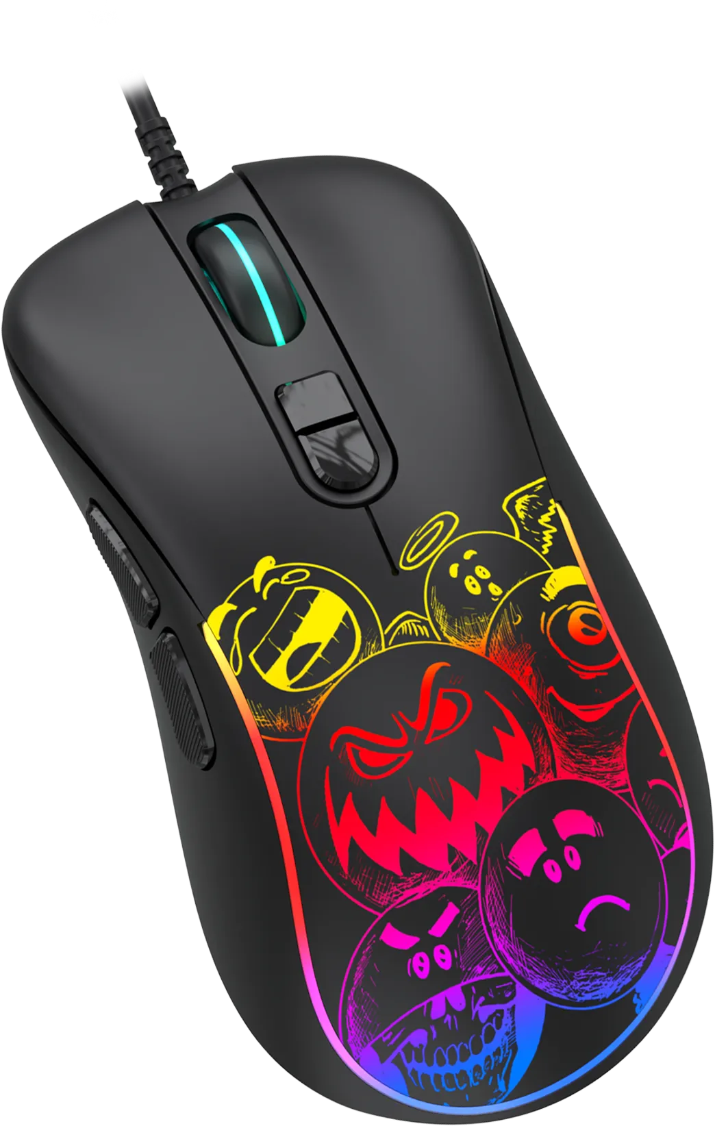 Мышь игровая Jet.A PANTEON MS82 Black (111)***; USB; оптический; 400-7200 dpi; 7 кнопок; колесо прок