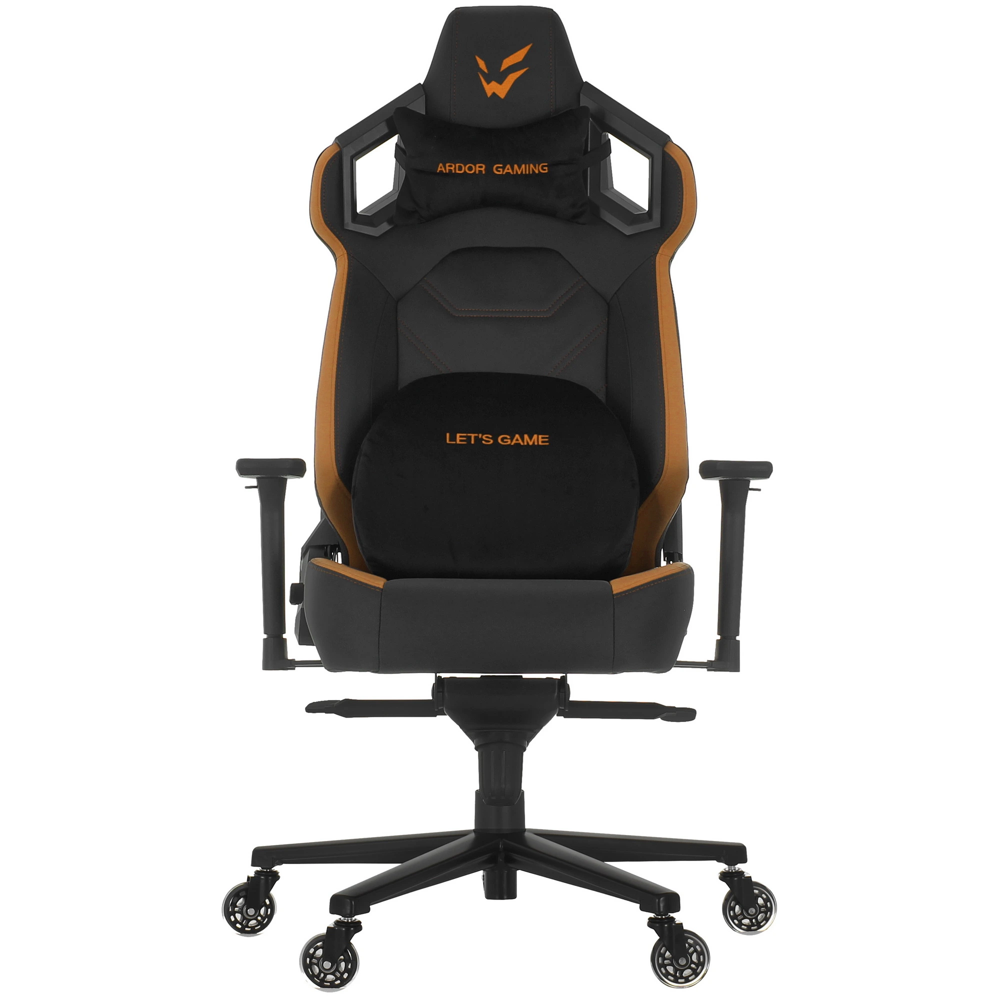 Кресло для геймеров ARDOR GAMING Ghost Knight 1000R RB-004 Black; иск. кожа; регулировка подлокотников 3D; 60 мм (класс 4); нагрузка до 150 кг