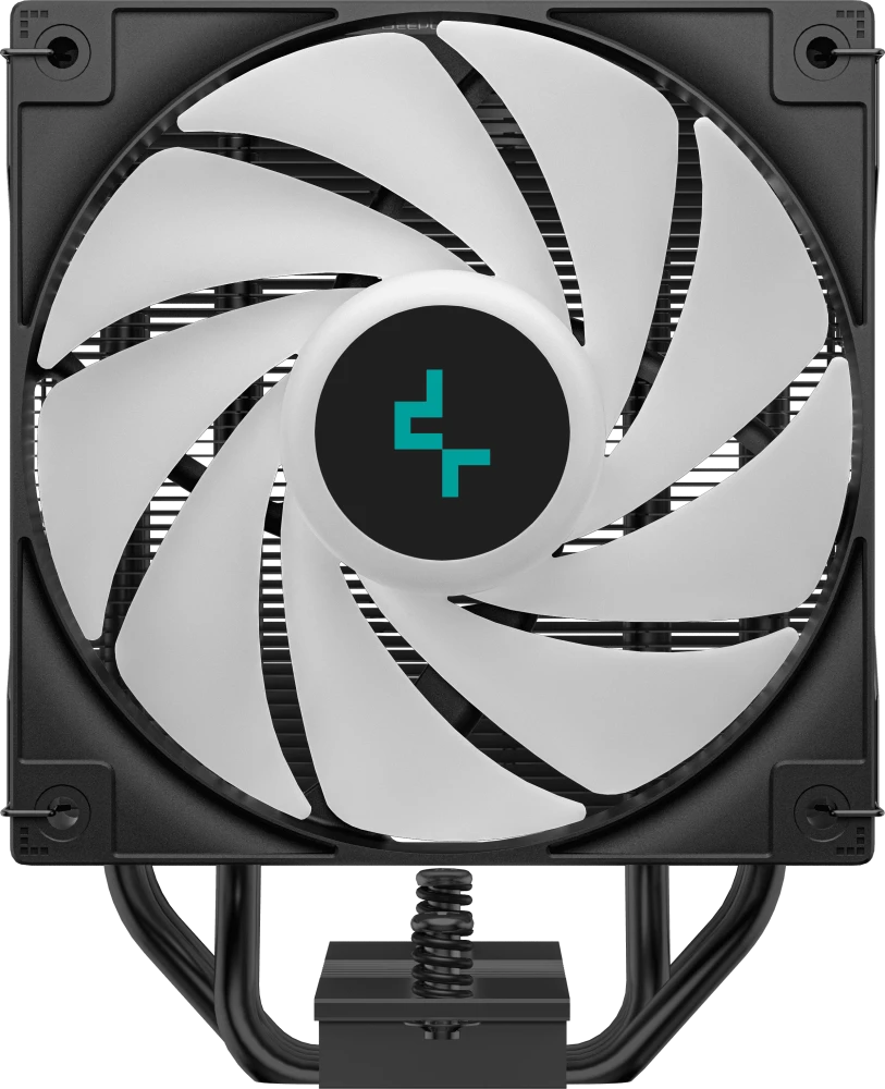 Кулер для процессора 120 мм DeepCool AG400 DIGITAL BK ARGB (R-AG400-BKADMN-G-1), 1x120 мм, 4 pin, ARGB, USB, 500-2100 об/мин, черный, 220 Вт, 31.6 дБ