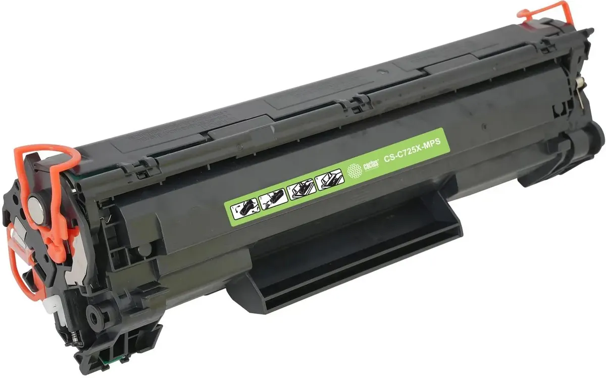 Картридж Cactus Canon CS-C725X-MPS; MF-3010, LBP-6030, LBP-6020, LBP-6000; 3000 стр. при 5%; черный (black)