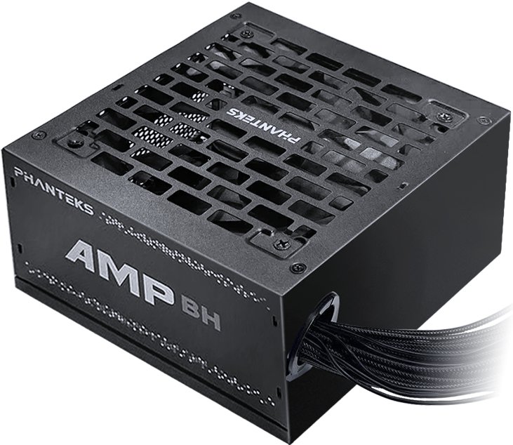 Блок питания 750 Вт PHANTEKS AMP BH 12VHPWR (PH-P750B_BK01); 1x24 pin; 2x8(4+4) pin; 4xSata; 2xMolex; 3x6+2-pin PCI-E; 80+ Bronze; APFC; 120 мм