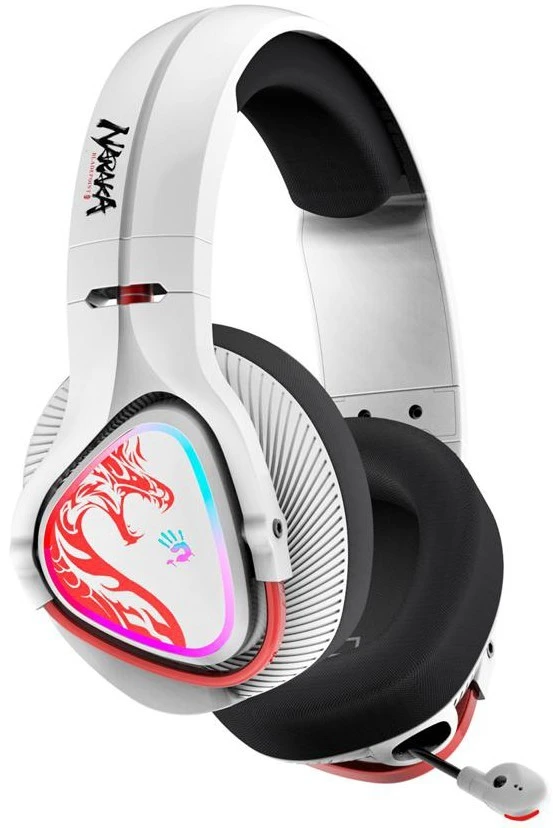 Гарнитура беспроводная A4Tech Bloody MR720 (MR720 NARAKA***); накладные; Bluetooth/2.4 Ггц; оголовье
