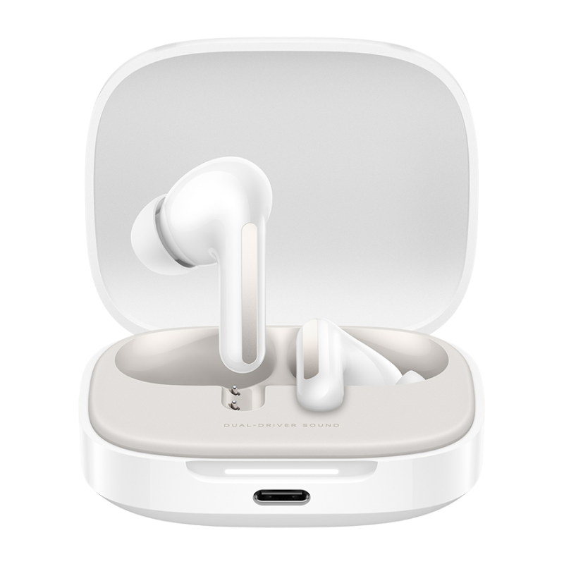 Гарнитура беспроводная Xiaomi Redmi Buds 6 White, (BHR9250GL), внутриканальные, без крепления, 5.4, 475 мА/ч, белый