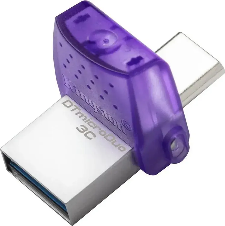Накопитель USB-флэш 128 ГБ Kingston DataTraveler microDuo 3C 128GB (DTDUO3CG3/128GB***)