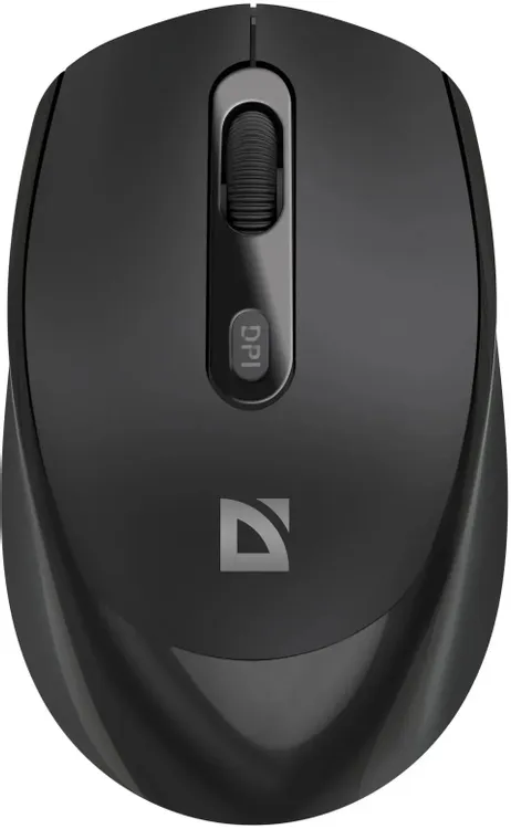 Мышь беспроводная Defender Vision MS-376 Black (52376); BT/2.4 Ггц; оптический; 800 - 1600 dpi; 4 кнопки; колесо-кнопка; аккумулятор 500 мА·ч; чёрный
