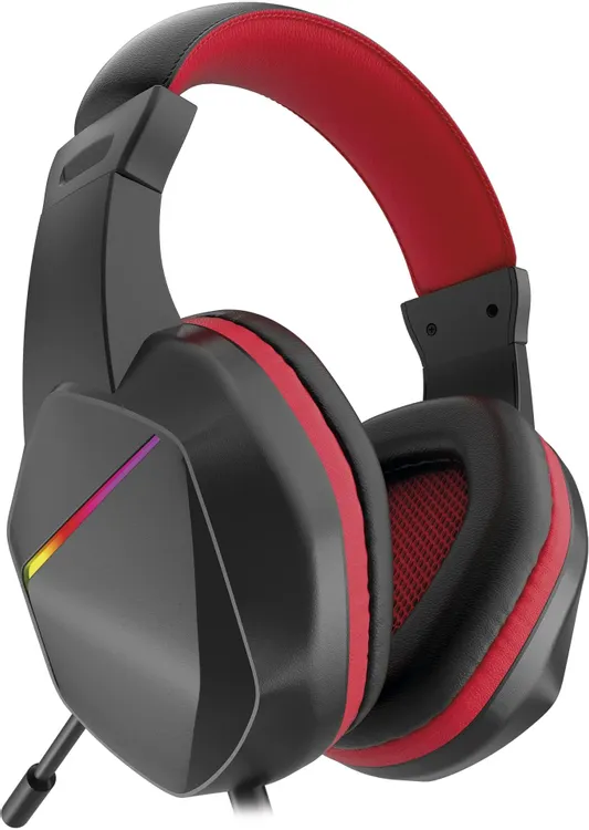 Гарнитура игровая Oklick HS-L335G (1972582); оголовье (headband); 20 Гц - 20 кГц; 32 Ом; 2 м; регулятор громкости;  USB/3,5 мм; подсветка LED