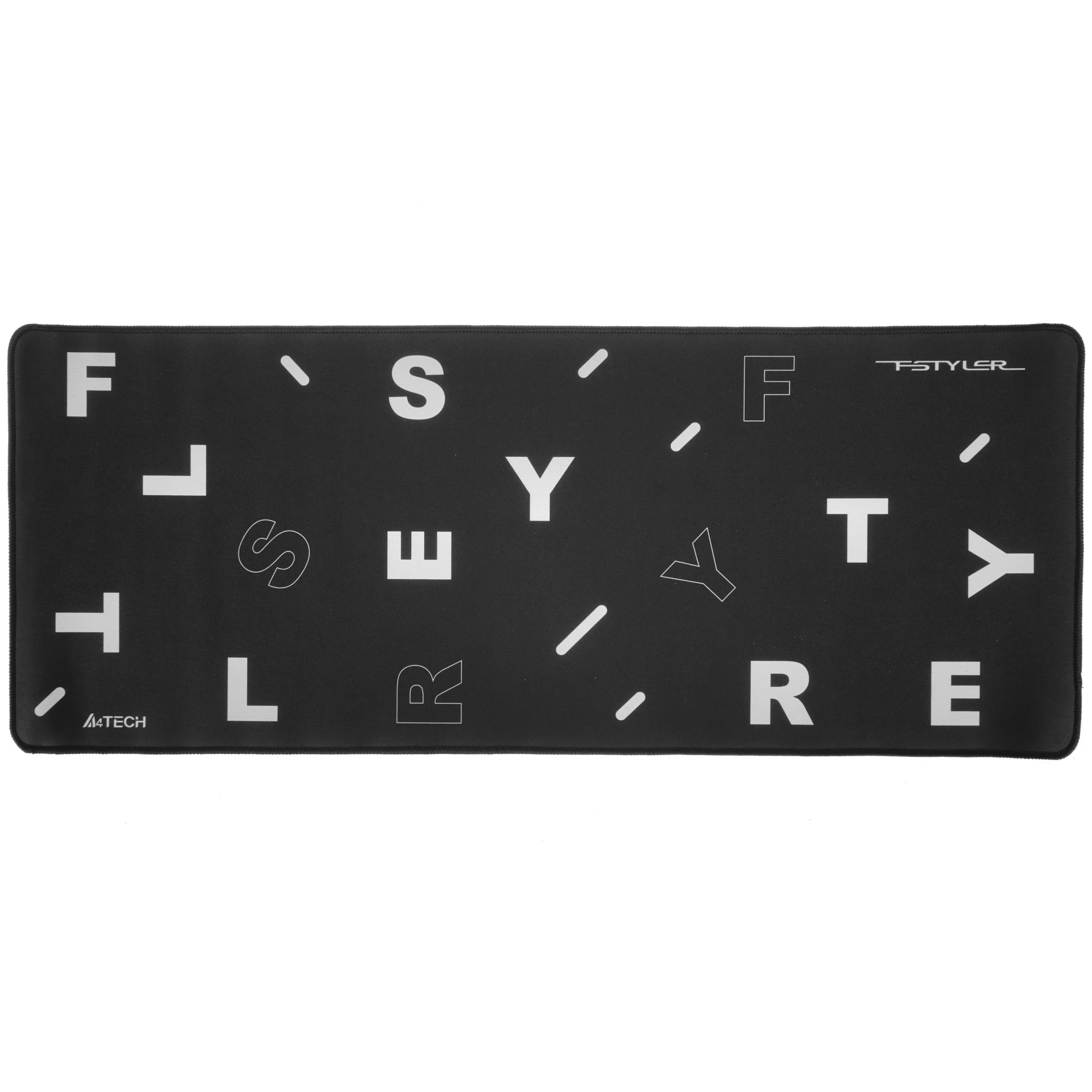 Коврик для мыши A4Tech FStyler FP75 XL (FP75 BLACK***); ткань + резиновая основа; 750 х 300 х 2 мм; игровая поверхность; чёрный + белый