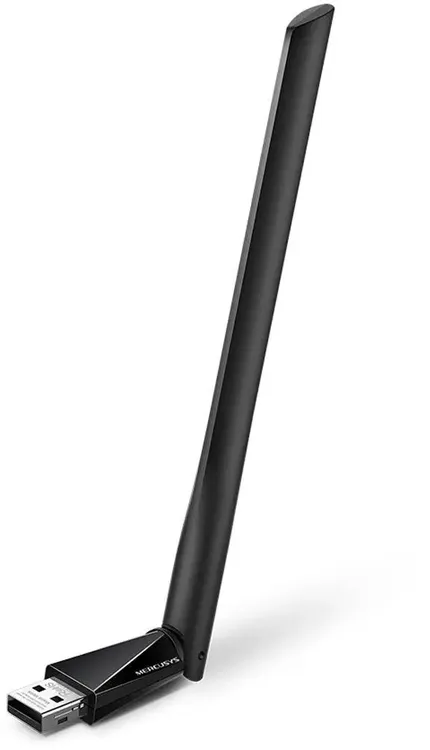 Сетевая карта WiFi Mercusys MU6H (AC650); 633 Мбит/с; 1 x 5 dBi; USB