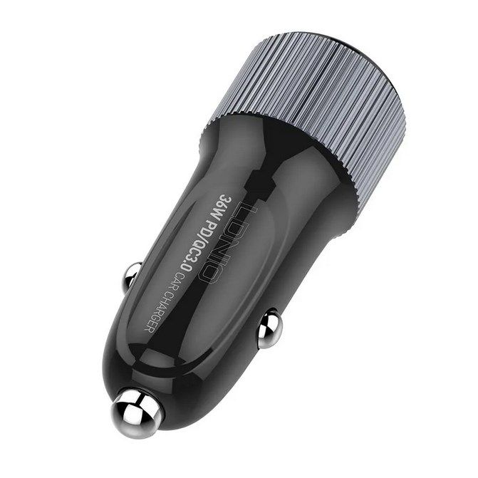 Автомобильная зарядка LDNIO C510QT; 2 USB порта (Type-A+Type-C) 3A; 18 Вт; черный; кабель Type-C в комплекте