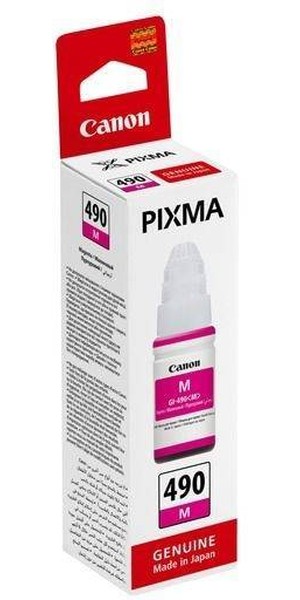 Картридж Canon GI-490M (0665C001***); Canon Pixma G14XX/G24XX/G34XX/44XX; оригинал; пурпурный