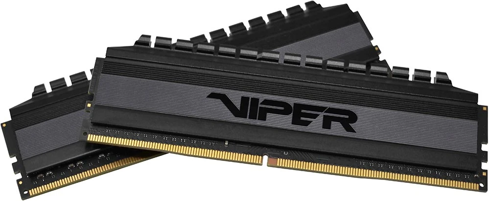 Модуль памяти DDR4 16 Гб (2x8 ГБ) Patriot Viper 4 Blackout (PVB416G360C8K***); 28800 MБ/с; 3600 МГц; радиаторы; RET