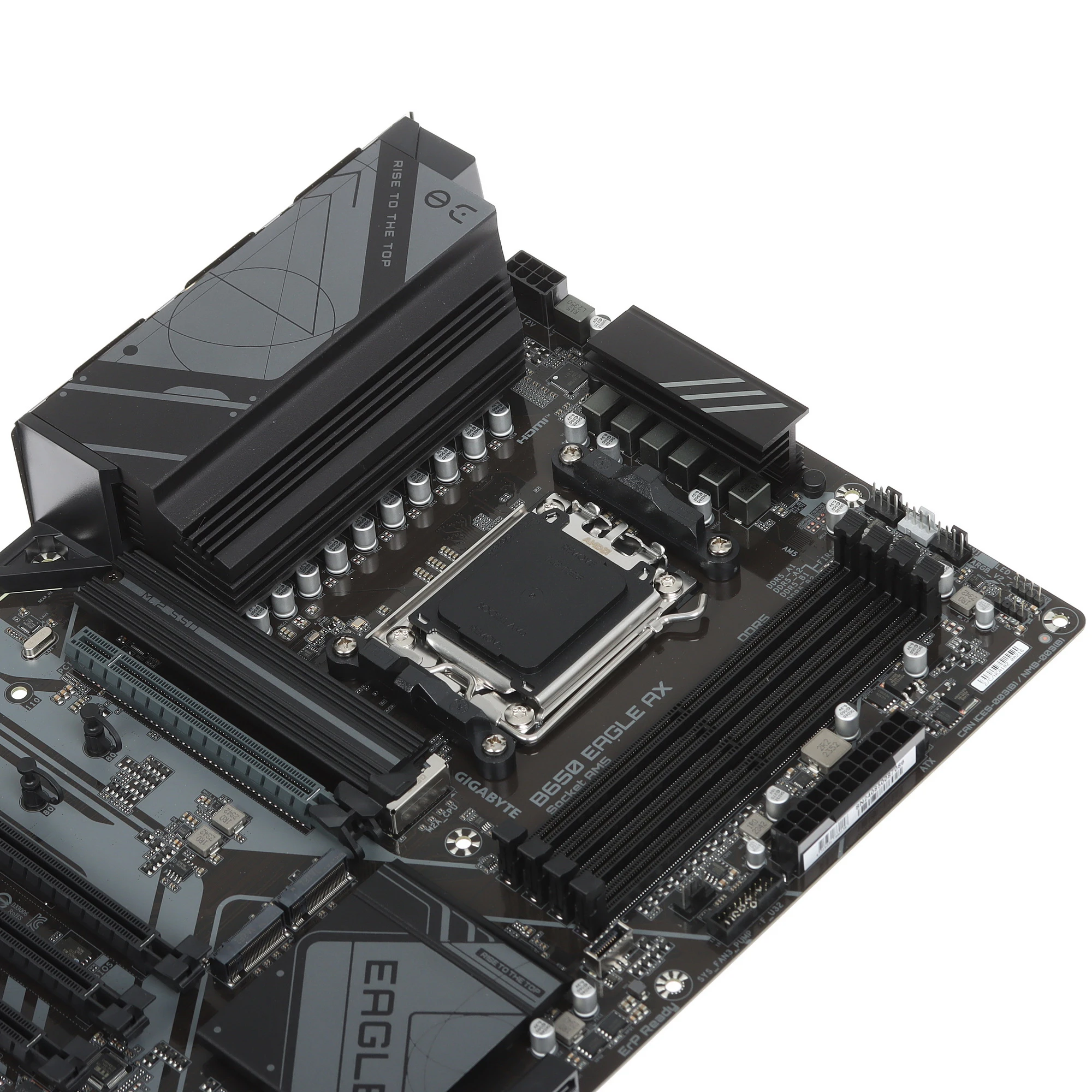 Материнская плата Gigabyte B650 EAGLE AX; Socket AM5; ATX; AMD B650; 4хDDR5(8000); 4xPCI-E x16; 1xHDMI; 1xDP; 4xSATA 6Gb/s; Audio 8 ch; 1GbE+WIFI 6/BT