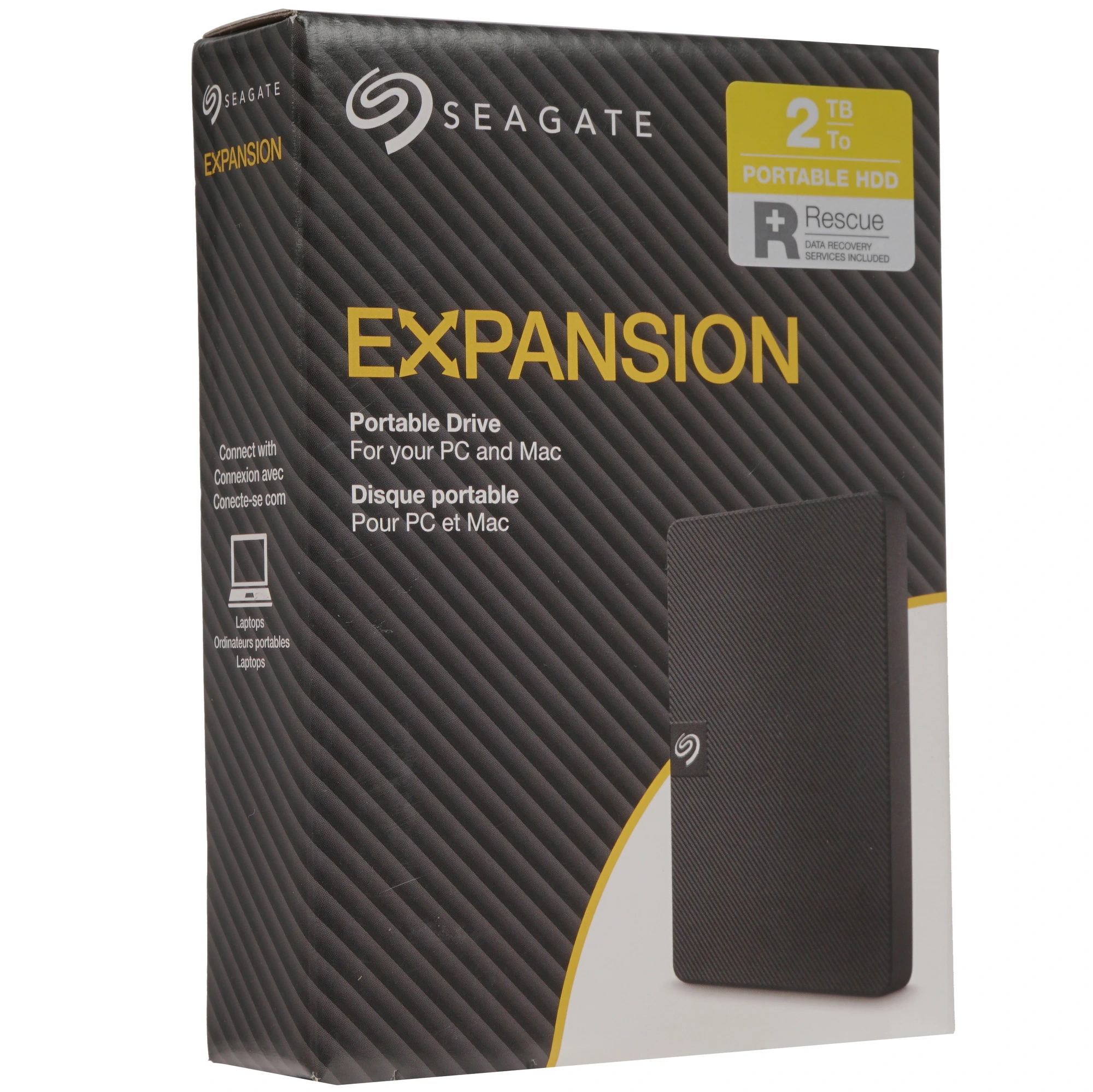 Внешний жесткий диск 2 ТБ Seagate Expansion Portable (STKM2000400***); 2,5"; USB 3.0; чёрный