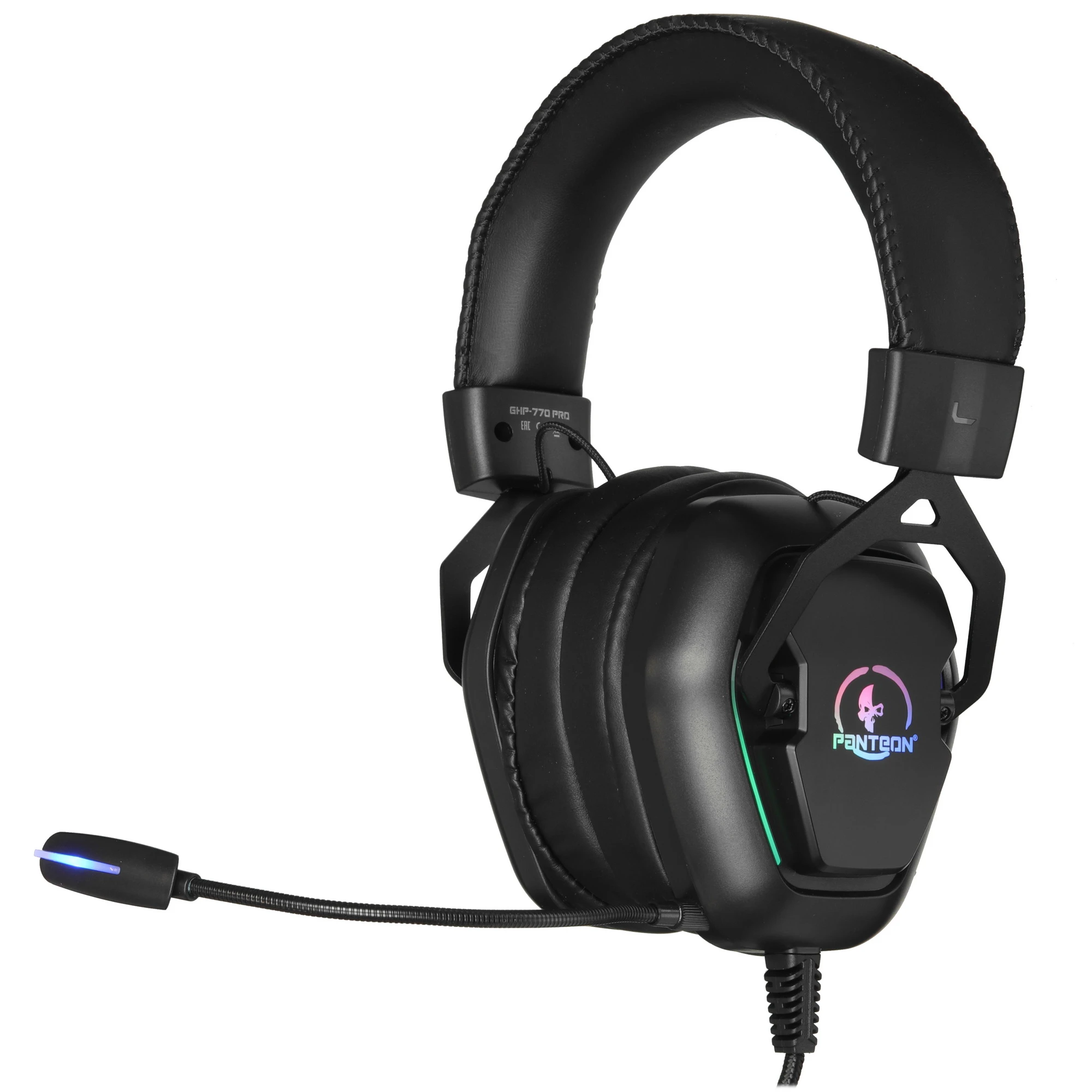 Гарнитура игровая Jet.A PANTEON GHP-770 PRO (GHP-770 PRO Black***); оголовье; 20 - 20 000 Гц; 30 Ом; 2 м; микрофон; регулятор громкости; USB; подсветк