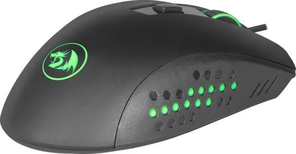 Мышь игровая Redragon Gainer (75170***); USB; оптический; 1000/1600/2400/3200 dpi; 5 кнопок; колесо-