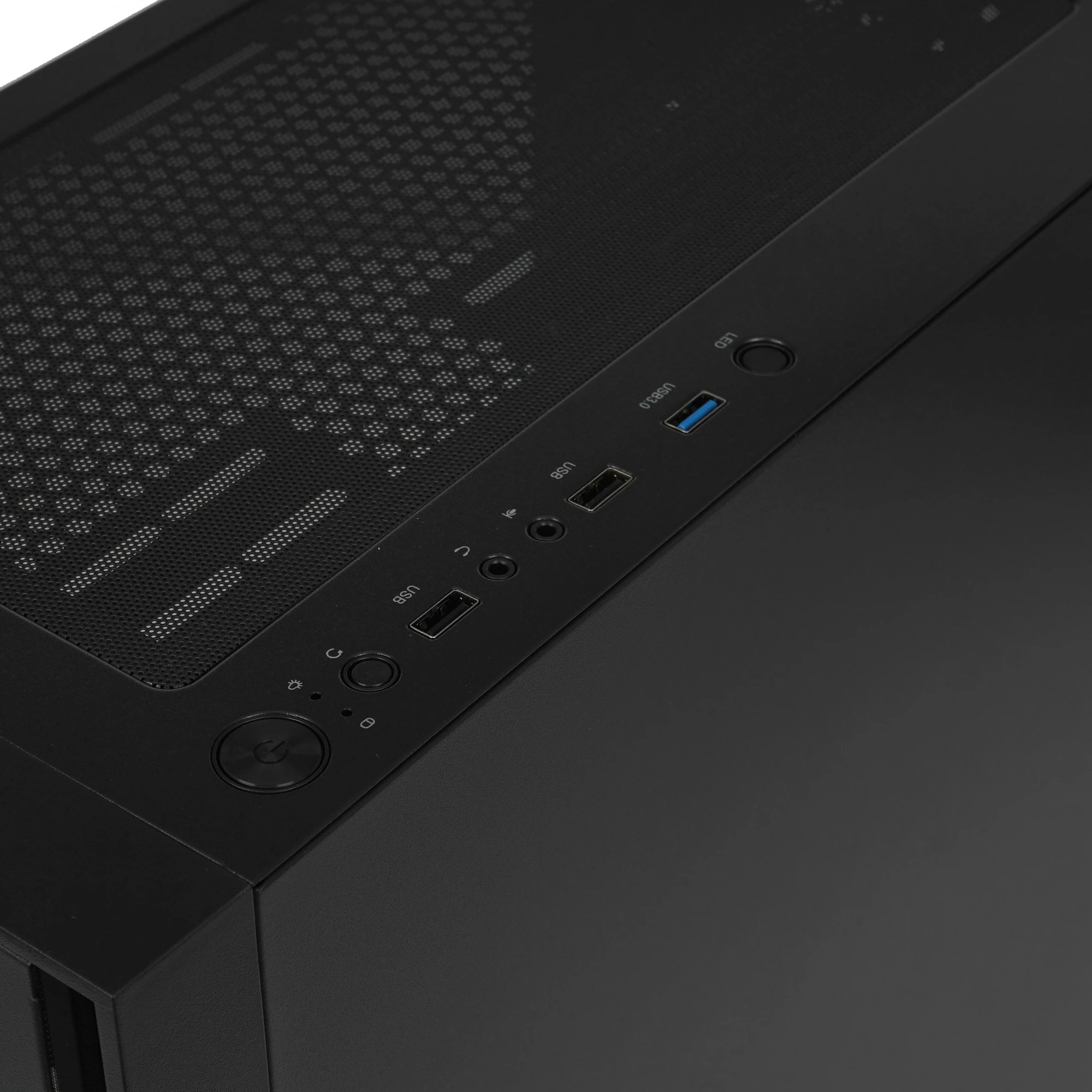 Корпус Powercase ByteFlow V2 Black (CBFB-A4-V2); ATX; Midi-Tower; 4x120 мм; 2xUSB 2.0/1xUSB 3.0/Mic/Aud; чёрный