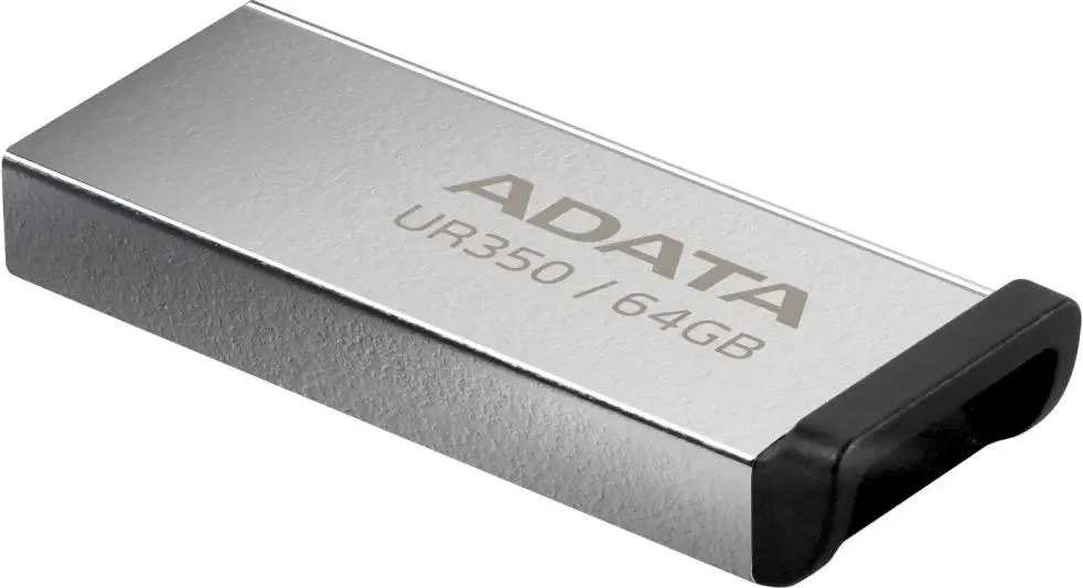 Накопитель USB-флэш 32 ГБ AData UR350 (UR350-32G-RSR/BK); USB 3.2 Gen 1; моноблок; метелл