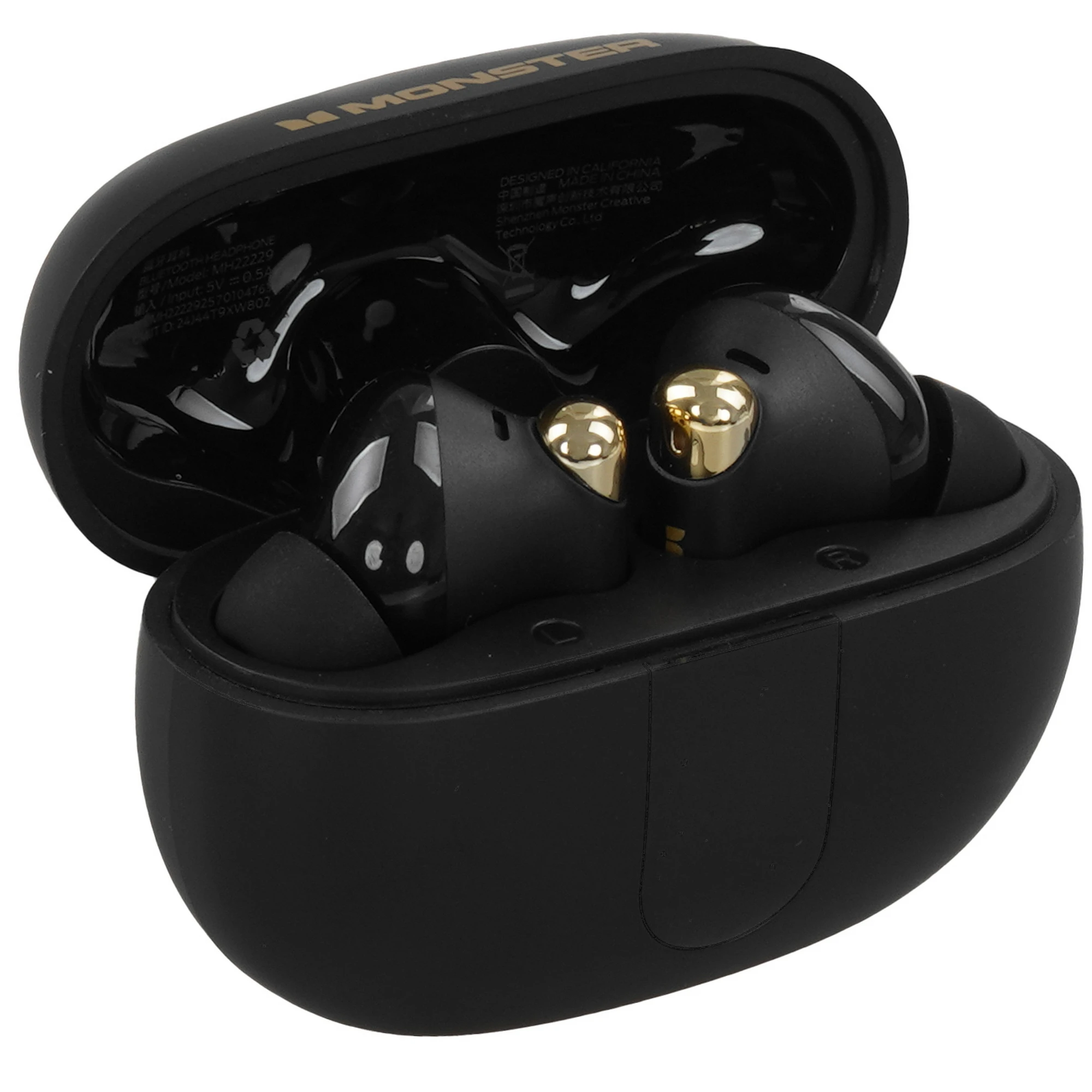 Гарнитура беспроводная MONSTER N-Lite 211 Black, (MH22229BLK), внутриканальные, без крепления, 5.4, IPX5, 350 мА/ч, черный