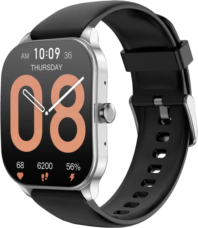 Умные часы AMAZFIT Pop 3S Silver (A2318); 1,96"; Bluetooth 5.2; акселерометр, гироскоп, пульсометр, 