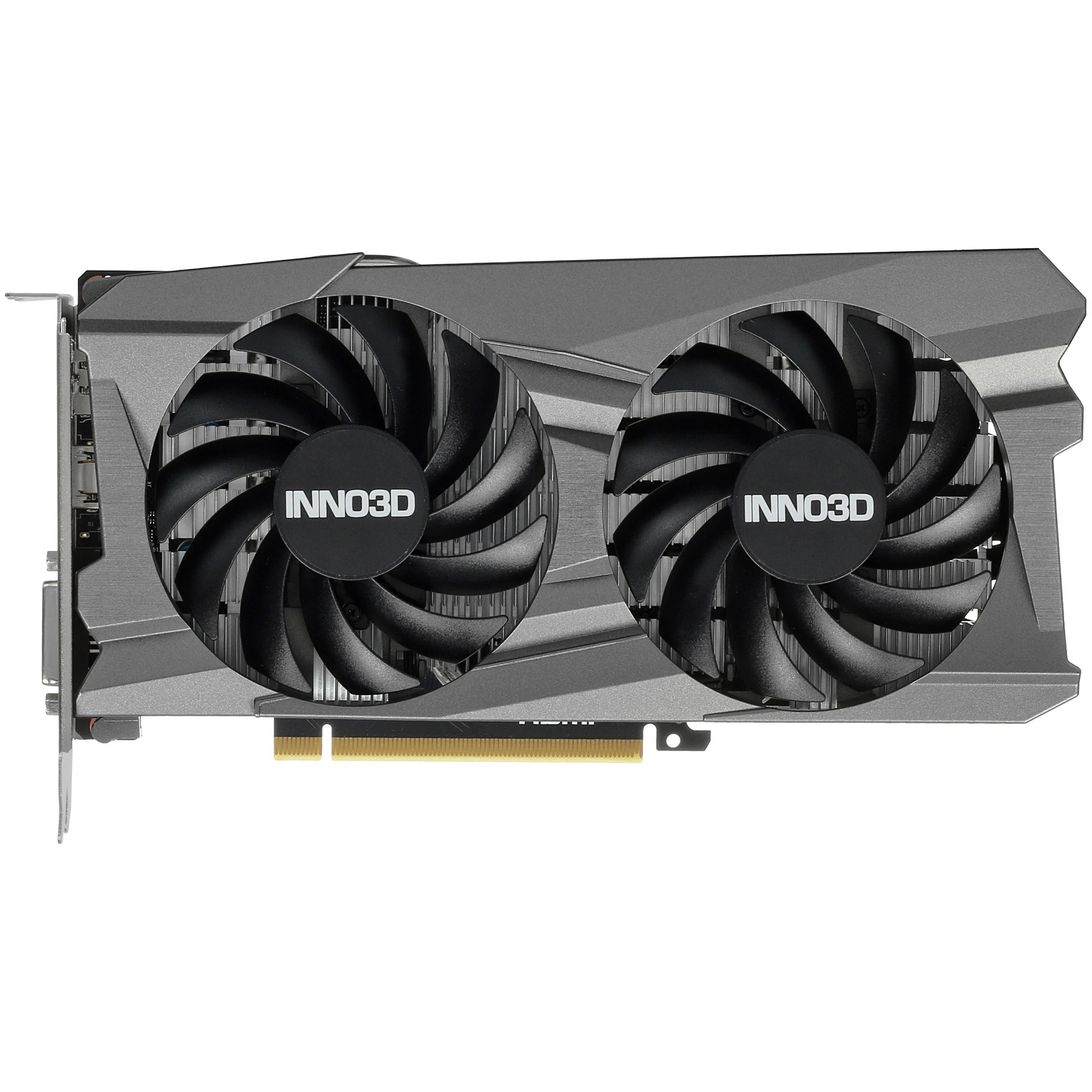 Видеокарта Nvidia GeForce RTX 3050 8 ГБ GDDR6 Inno3D RTX 3050 TWIN X2 V2 (N30502-08D6X-1711VA41); 1552-1792 Мгц; 14 ГГц; 128 бит; 1xDVI; 1xHDMI; 1xDP;