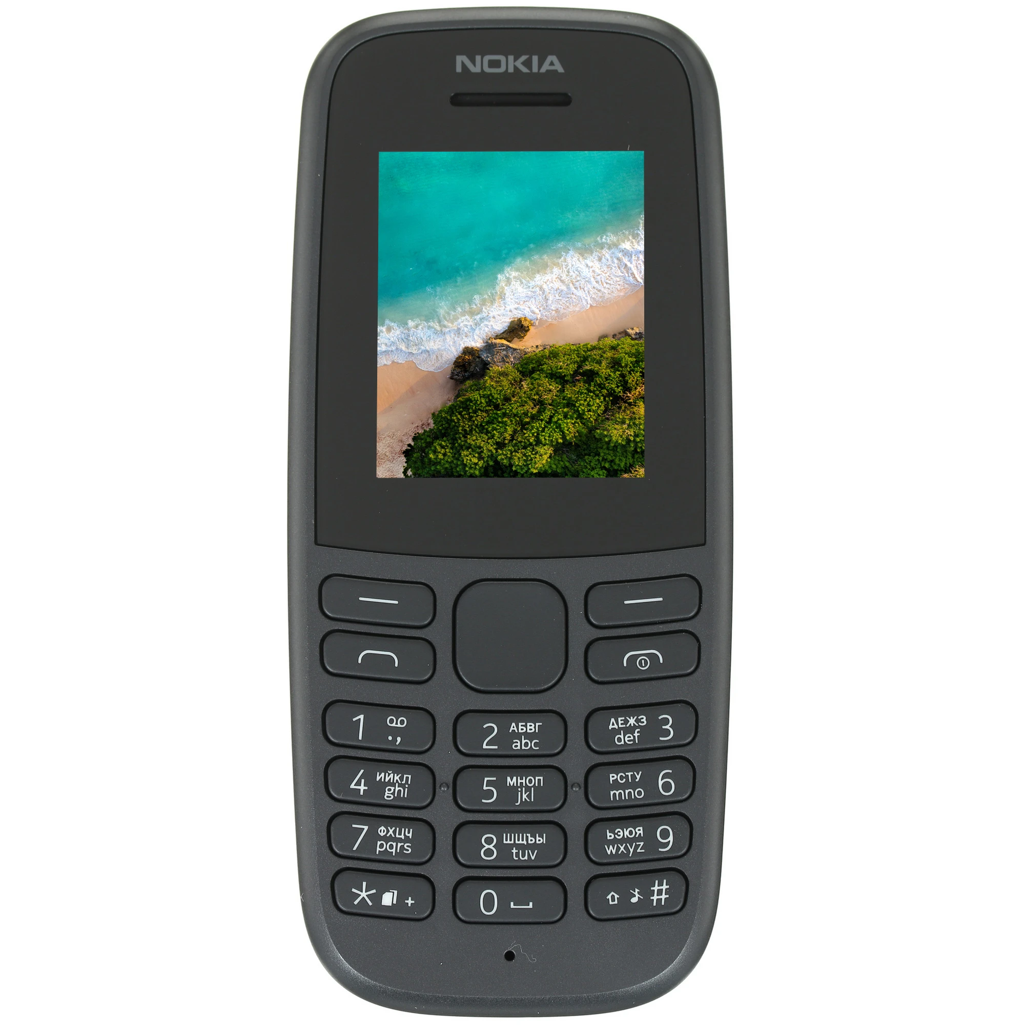 Мобильный телефон Nokia 105 DS (TA-1416) черный; 1.77"; TFT; 160x120; нет камеры; 4 Мб/4 Мб; 800 мА/ч