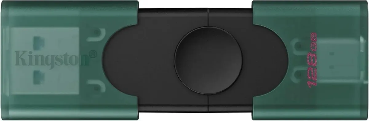 Накопитель USB-флэш 128 ГБ Kingston DataTraveler Duo (DTDEG2/128GB); USB 3.2 Gen 1; OTG Type-C; зеленый