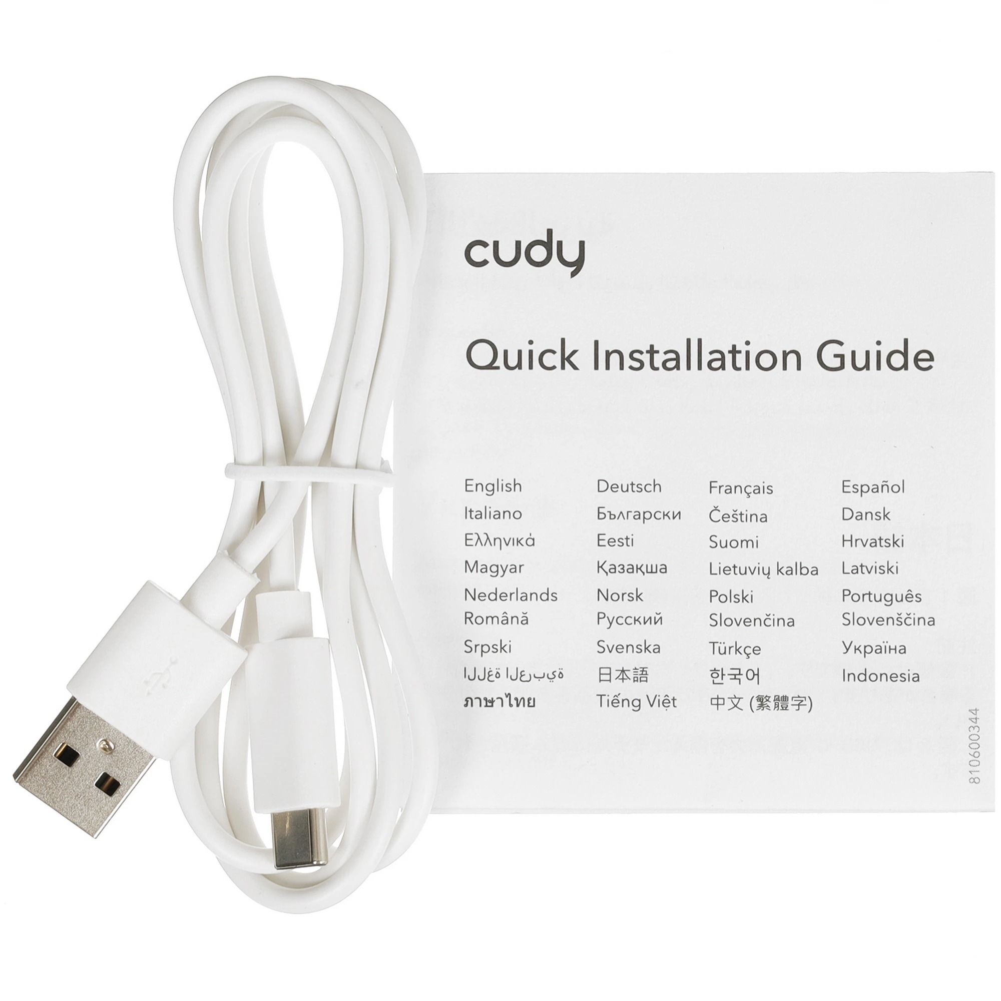 Коммутатор неуправляемый Cudy GS105U; 5x1Гбит/с; питание по USB Type-C