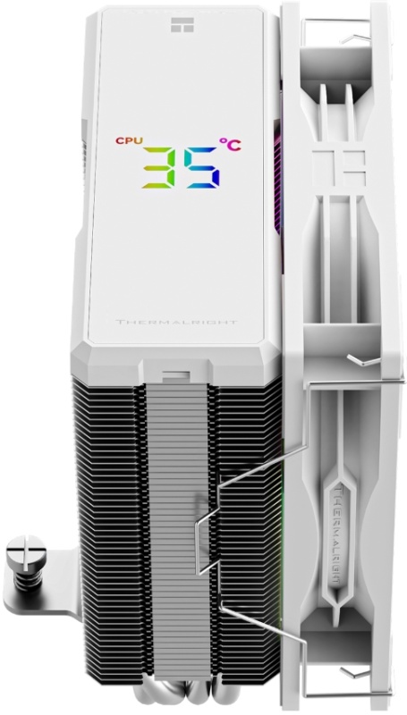 Кулер для процессора 120 мм Thermalright Assassin X 120 R Digital ARGB White (TRAX120RDAW), 1x120 мм, 4 pin, ARGB, USB, 800-2000 об/мин, белый, 225 Вт