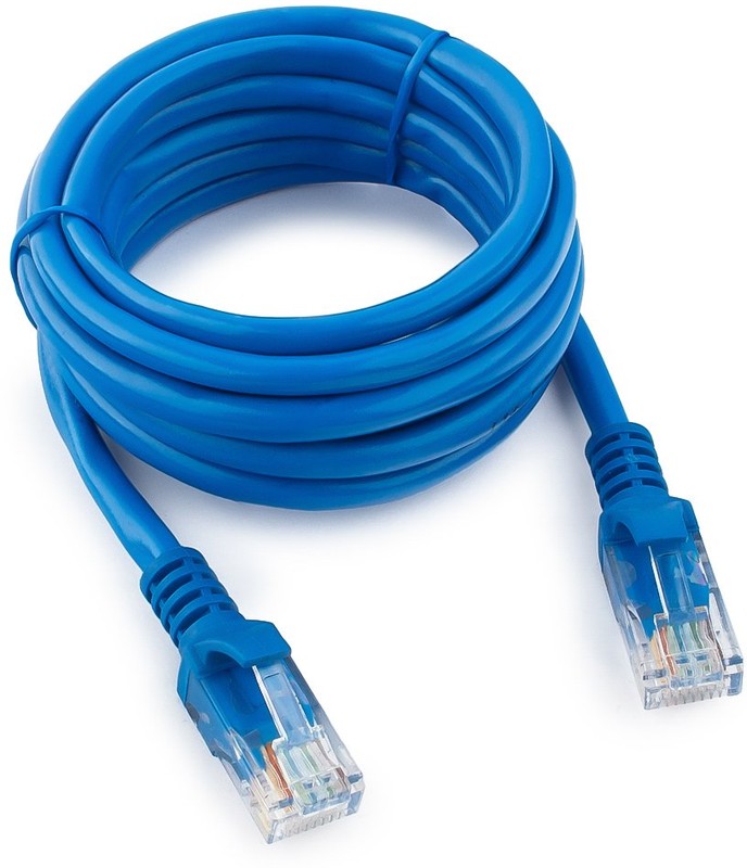 Кабель патч-корд Cablexpert PP12-2M/B (038324), UTP, Cat.5e, 28 AWG, омеднённый алюминий, литой, 2 м, синий