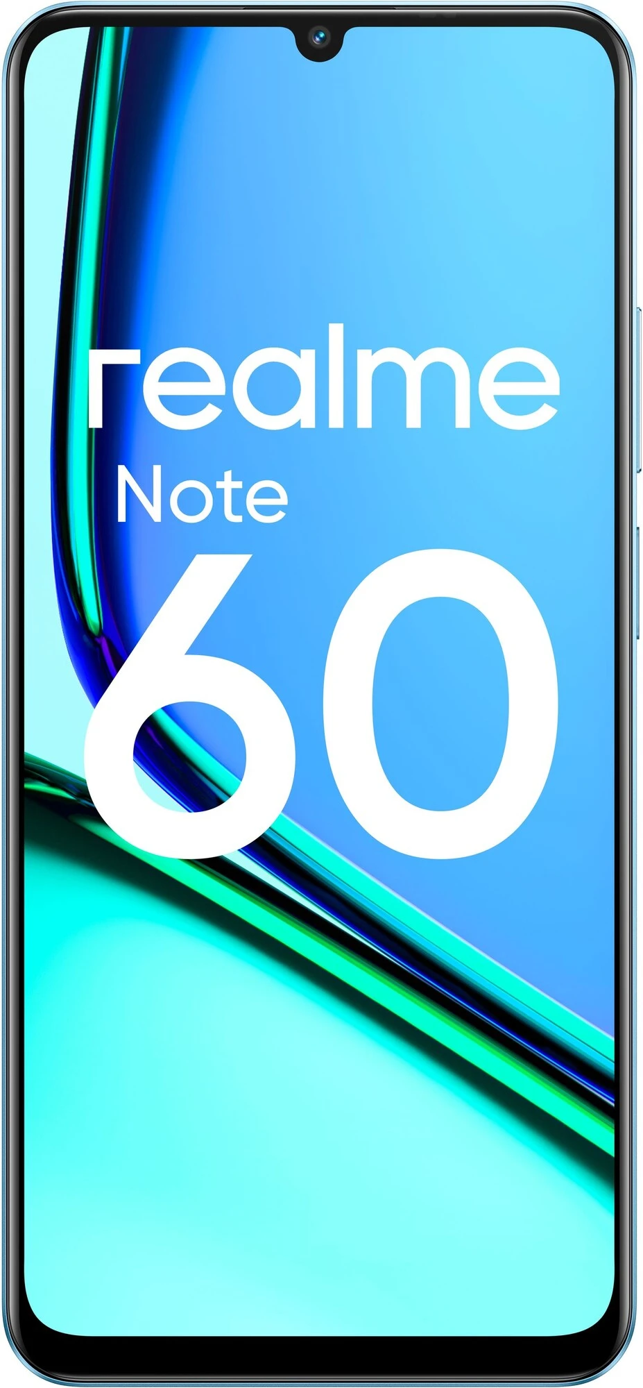 Смартфон Realme Note 60 6/128 Гб Blue;  6.74" IPS 90 Гц; 1600 x 720; Unisoc Tiger T612 8 ядер 1.8 Ггц; 32+0.08 Мп/5 Мп BT5.0; WiFi 802.11ac; Android