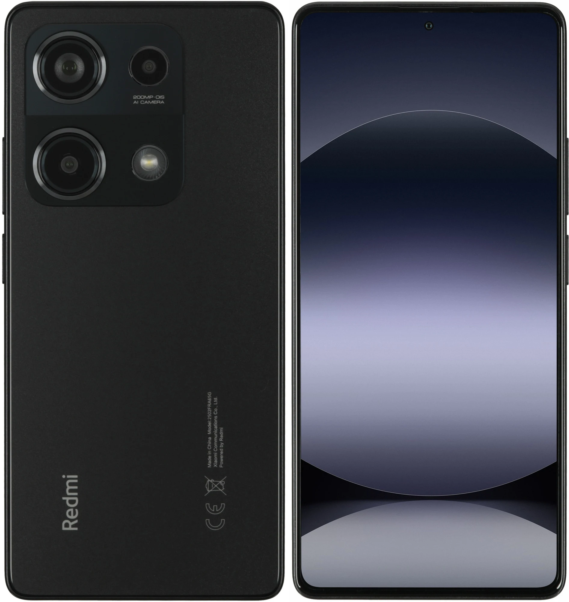 Смартфон Xiaomi Redmi Note 14s 8/256 Гб Black;  6.67" AMOLED 120 Гц; 2400 x 1080; MT Helio G99 Ultra 8 ядер 2.2 Ггц; 200+8+2 Мп/16 Мп BT5.3; WiFi