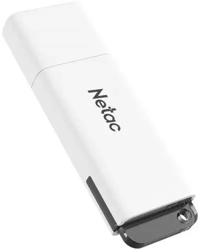 Накопитель USB-флэш 32 ГБ Netac U185  (NT03U185N-032G-20WH); USB 2.0; классическая, с колпачком; пластик; белый