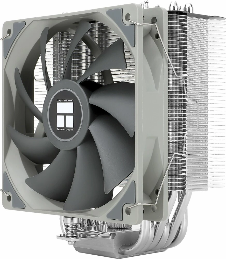 Кулер для процессора 120 мм Thermalright Burst Assassin 120 (BA120), 1x120 мм, 4 pin, 1550 об/мин, серый, 245 Вт, 25.6 дБ, 6 трубок, алюминий, медь