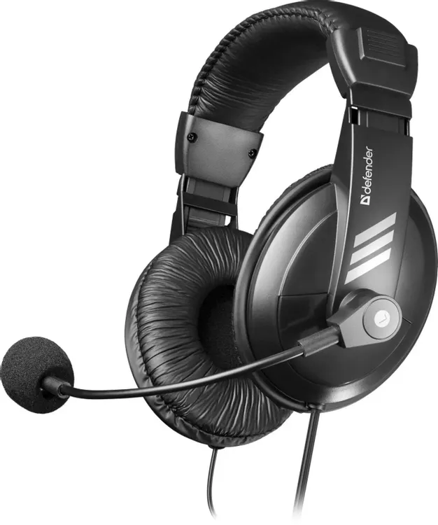 Гарнитура полноразмерные Defender Gryphon 750U (63752); оголовье; 20 - 20 000 Гц; 32 Ом; 1,8 м; микрофон; регулятор громкости; USB; черный