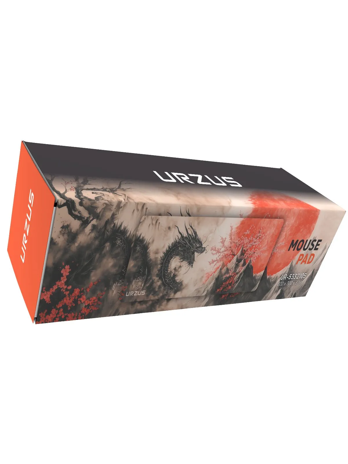 Коврик для мыши URZUS (UR-5332105); ткань + резиновая основа; 800 х 300 х 3 мм; игровая поверхность; рисунок