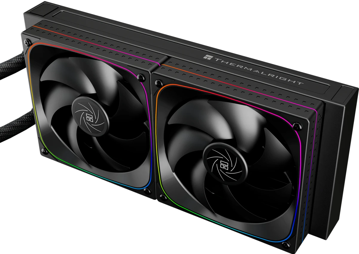 Система жидкостного охлаждения 240 мм Thermalright Frozen Horizon 240 Digital ARGB Black (F-HORIZON-DIGITAL-BL-240-ARGB); активная; 2 вентилятора; 200