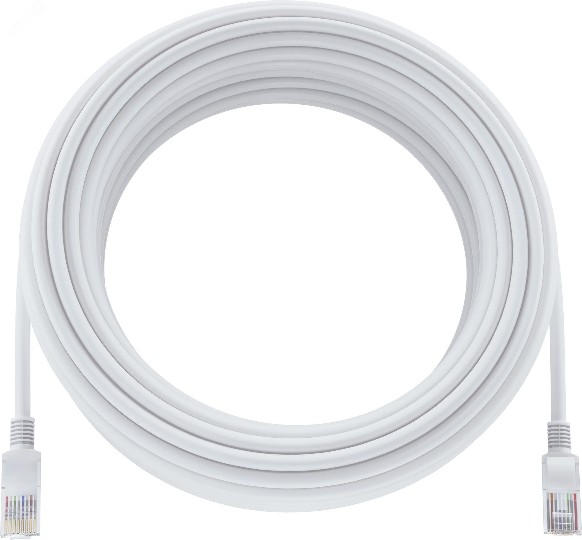 Кабель патч-корд Defender White (87403***); не экранированный; кат. 5е; 4-х парный; 20 м