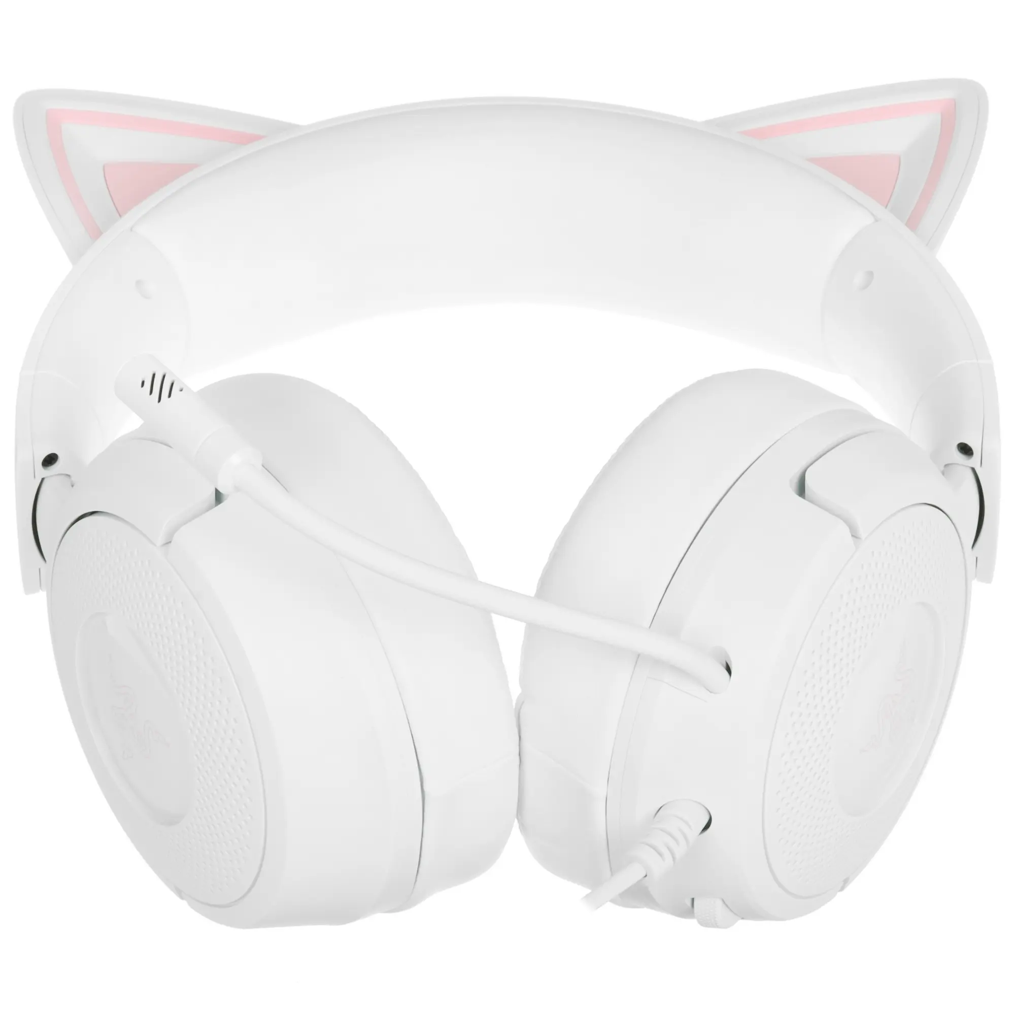 Гарнитура игровая Razer Kraken Kitty V3 X White (RZ04-05350300-R3M1); оголовье; 20 Гц - 28 кГц; 32 Ом; 1,3 м; микрофон; 3,5 мм; белый
