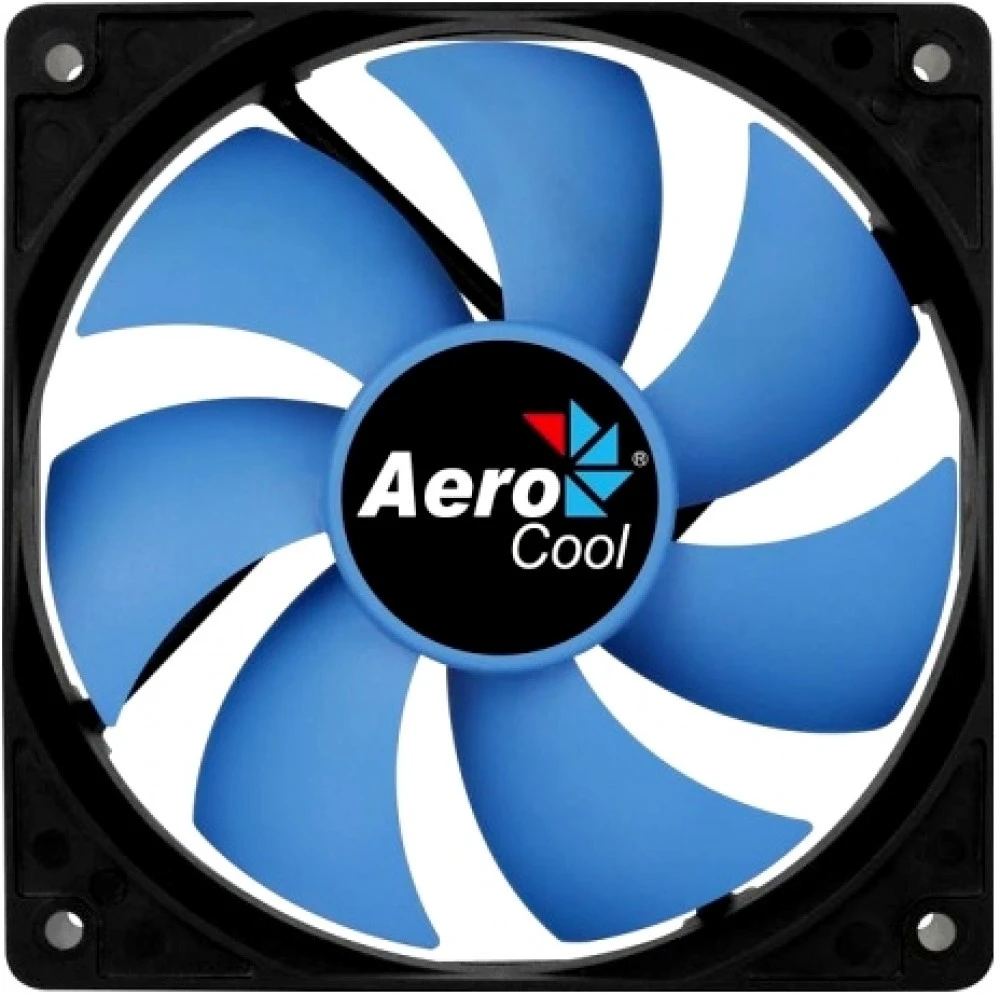 Вентилятор 120 мм AeroCool Force 12 PWM Blue (4718009158023***); 4-pin; 500-1500 об/мин; 18.2 - 27.5 дБ; пластик