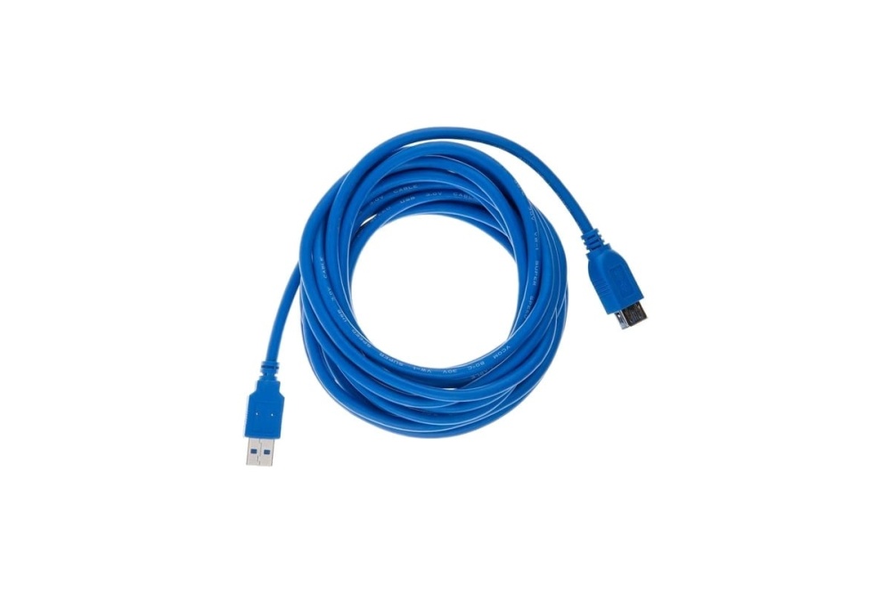 Кабель USB 3.0 AM/AF VCOM (VUS7065-5M); 5,0 м; синий