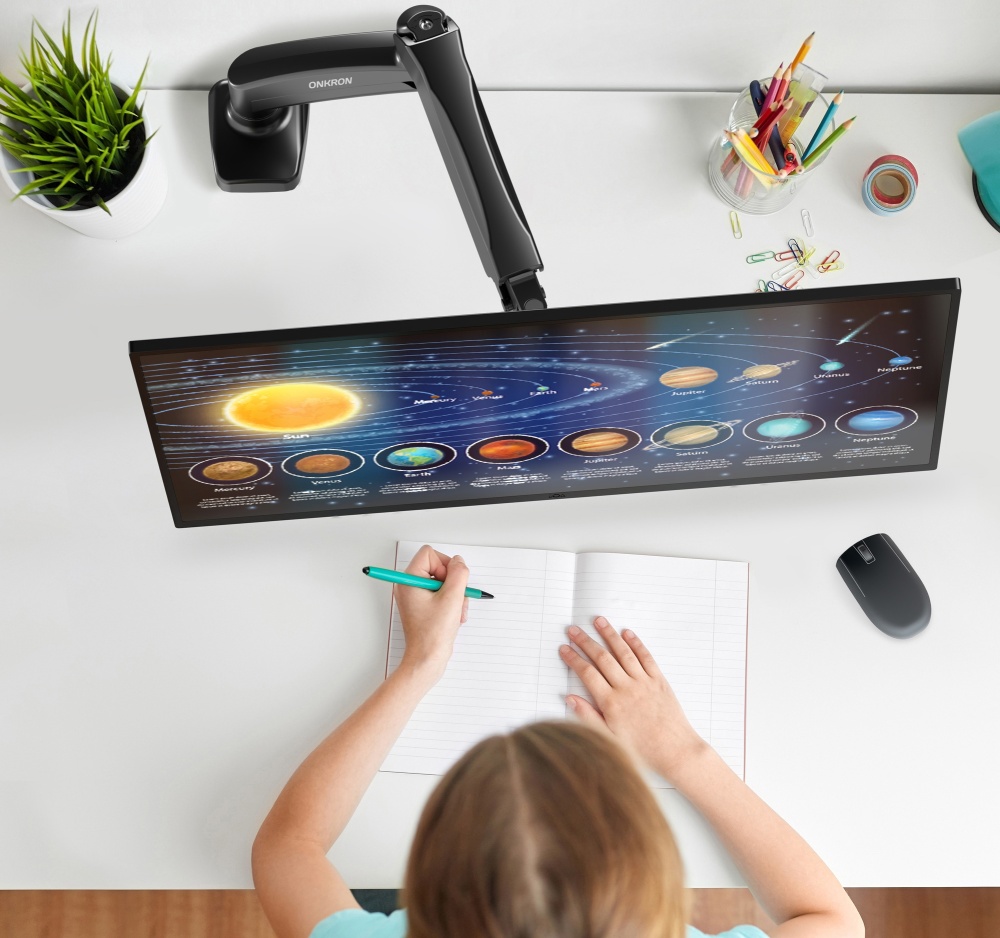 Кронштейн 13" - 32" Крепление для монитора Onkron (G80 Black***); настольный; 8 кг; VESA 75 x 75 мм, 100 x 100 мм; чёрный