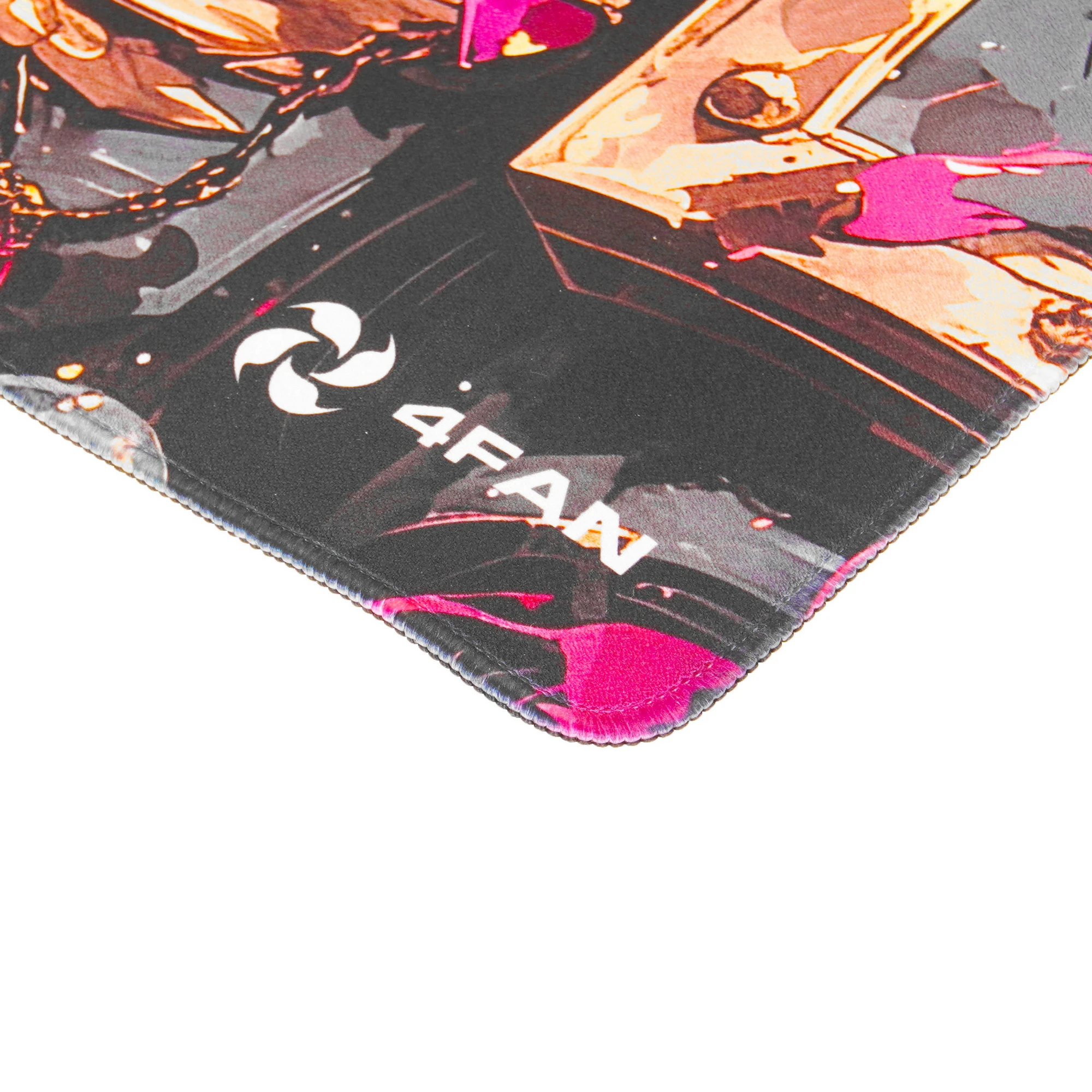 Коврик для мыши 4FAN Jacquard Warrior; ткань + резиновая основа; 400 х 355 х 3 мм; игровая поверхность; рисунок