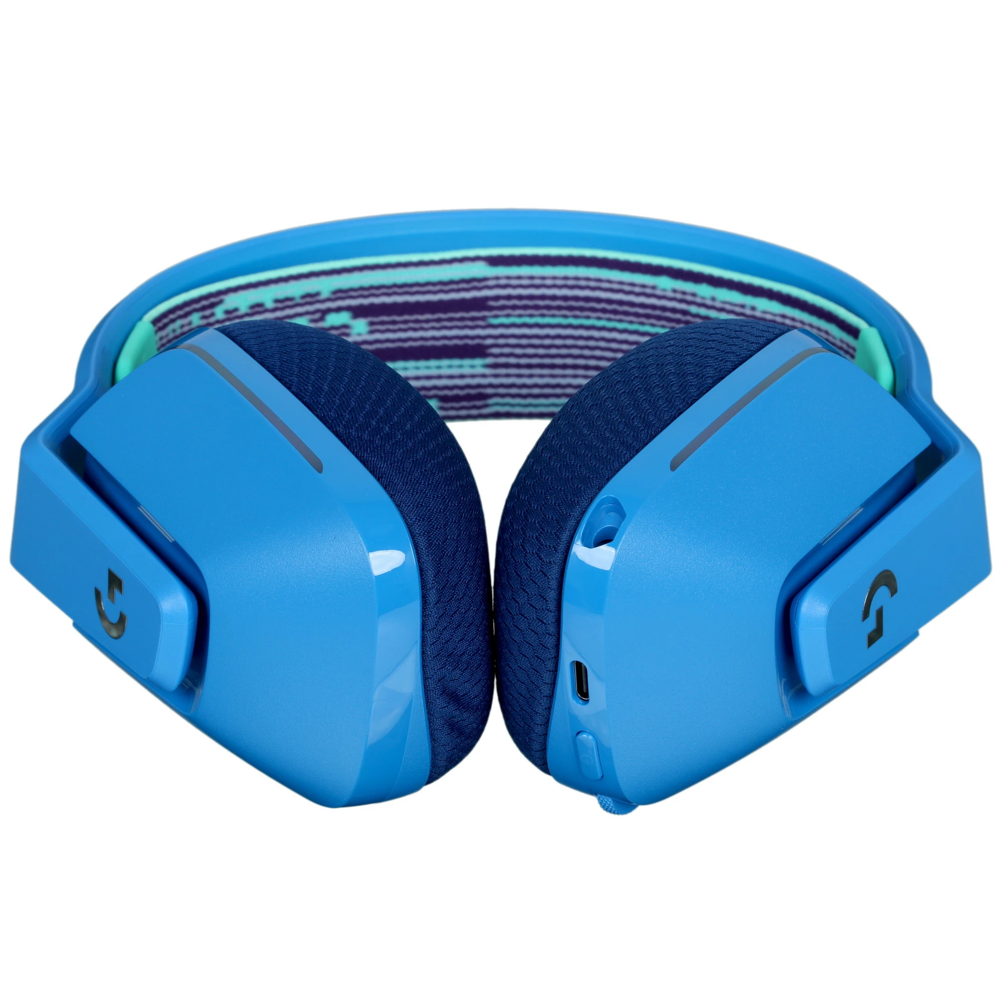 Гарнитура беспроводная Logitech G733 Blue (981-000943); игровая; 2.4 Ггц; оголовье; 20 - 20 000 Гц; 39 Ом; виртуальный звук 7,1; 29 ч; встроенный микр