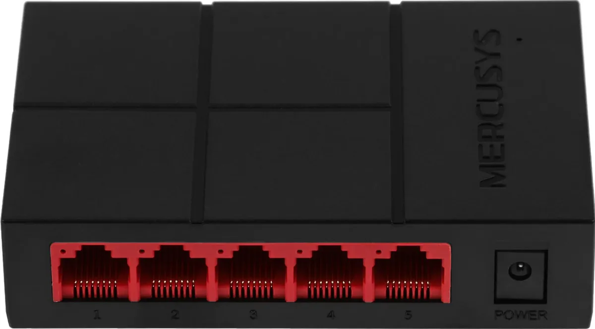 Коммутатор неуправляемый Mercusys MS105G***; Gigabit Ethernet (10/100/1000); 5 портов