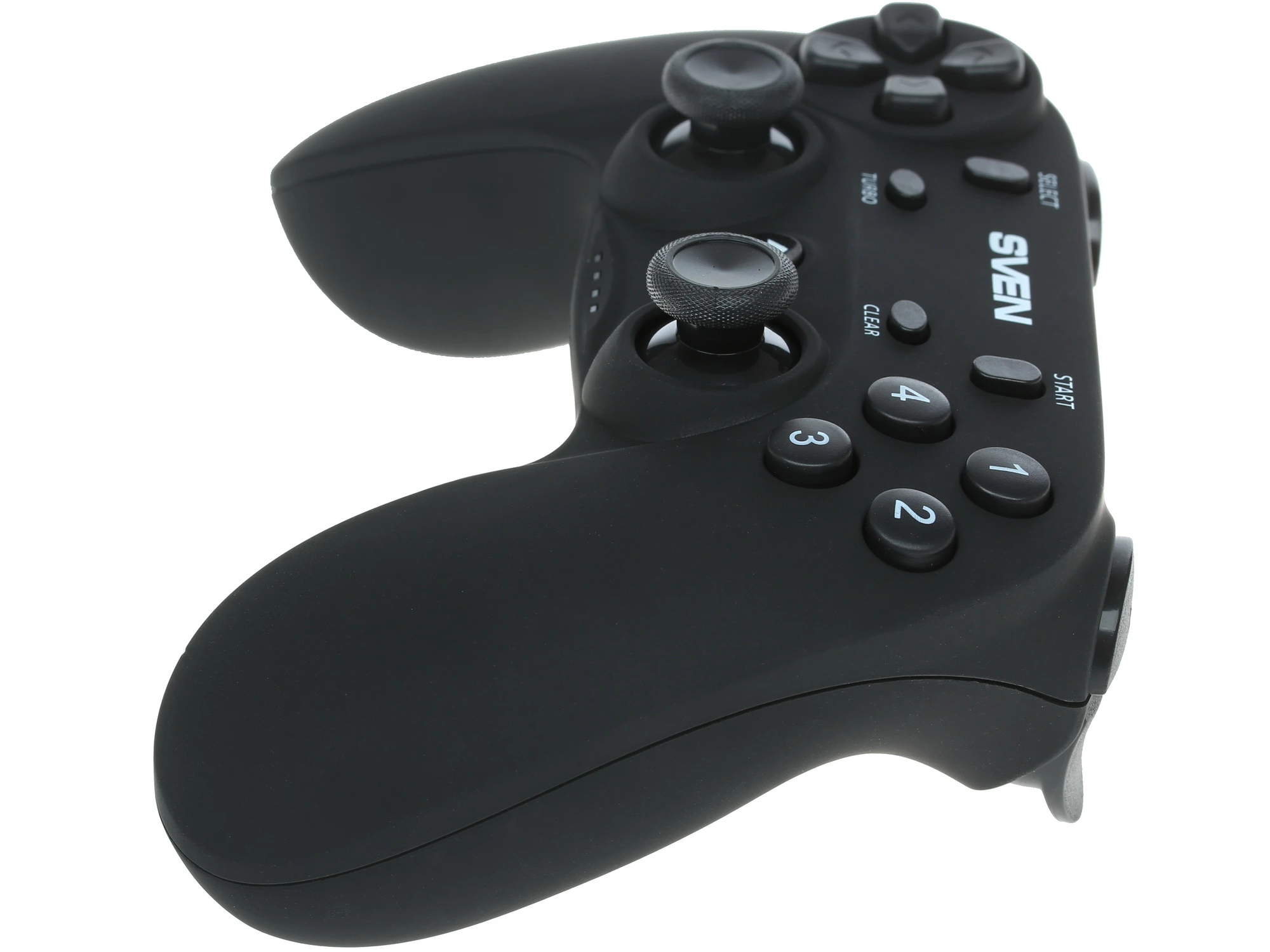 Геймпад беспроводной Sven GC-3050 (SV-016005); PS3, PC, Android; обратная связь; 16 кнопок; 2 мини-джойстика; виброотдача; USB; чёрный